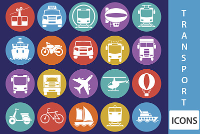 向量交通图标素材图片