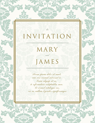 婚礼请柬或公告图片下载