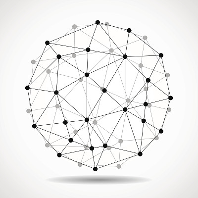 抽象线框球球图片下载