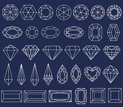 一套宝石切割图片下载
