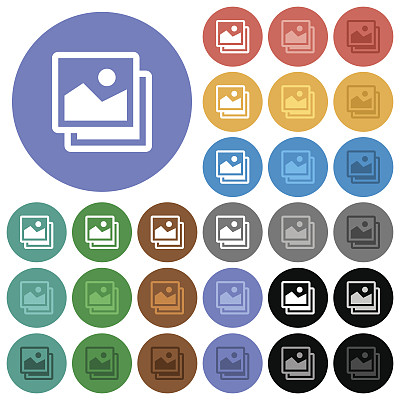 图片圆平多色图标图片下载