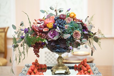 鲜花与水果婚礼装饰图片下载