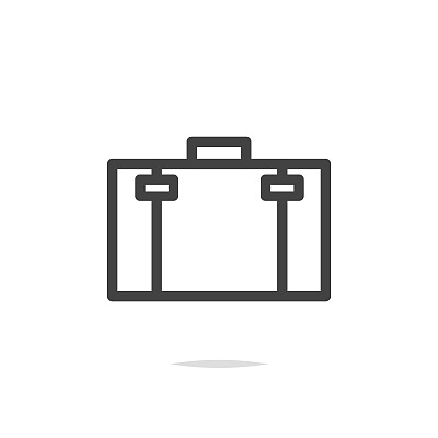 手提箱图标矢量图片下载