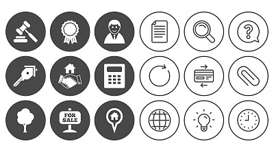 房地产拍卖相关图标：握手，待售图片下载