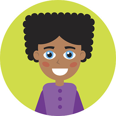 头像的男人图标。素材图片