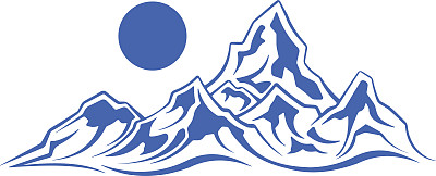 简单的山的轮廓图片下载