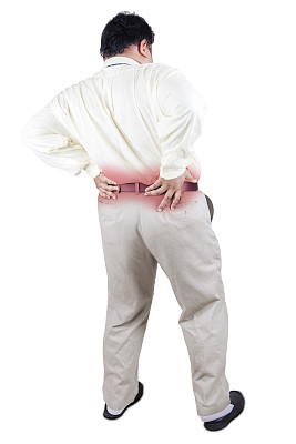 腰酸背痛的胖子图片下载