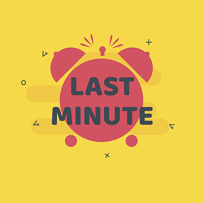 最后一分钟-夏季和海滩假日季节。矢量图图片下载