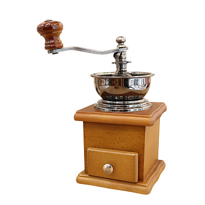 咖啡研磨机隔离在白色图片下载