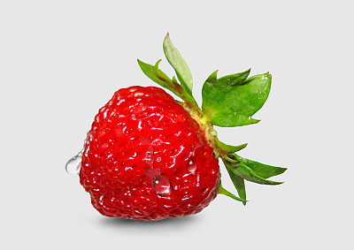 红色,多汁的草莓。图片下载