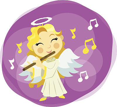 天使与长笛图片下载