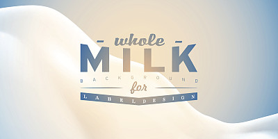 现实的牛奶喷溅矢量背景插图准备为您的设计。图片下载