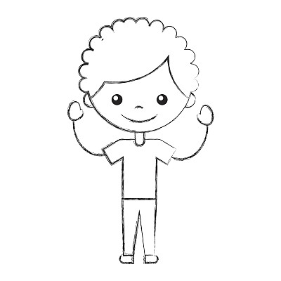 可爱的男孩角色图标图片下载