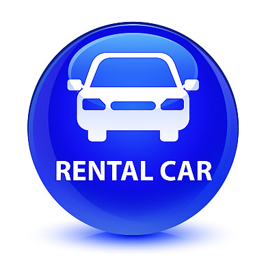 出租汽车玻璃蓝色圆形按钮图片下载