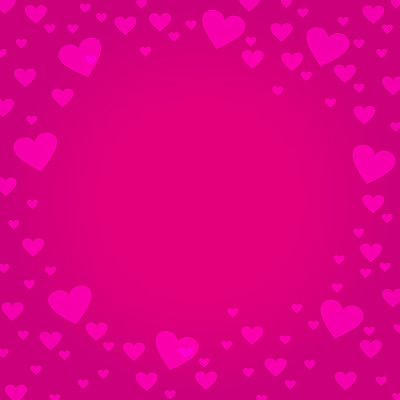 粉红色的心深粉红色的边框背景图片下载