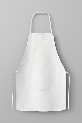 带口袋的空白围裙图片下载