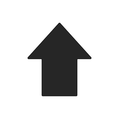 向上箭头矢量图标。前进箭头符号图示。图片下载