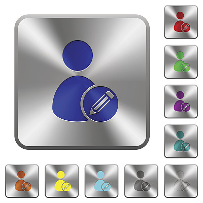 编辑用户帐户圆角方钢按钮图片下载