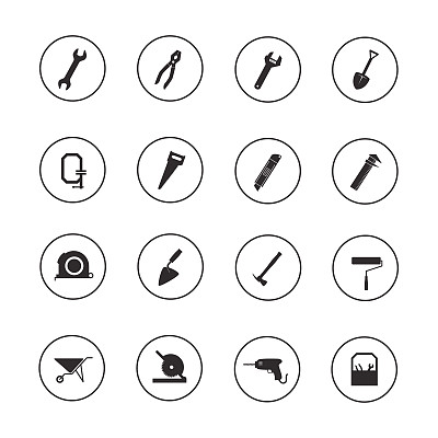 建筑设备图标集图片下载