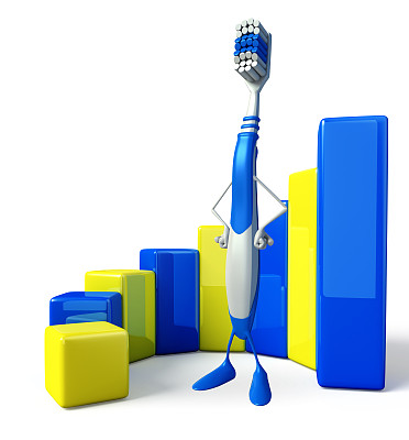 牙刷字符与业务图图片下载