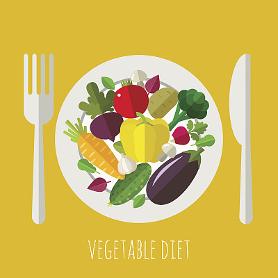 蔬菜菜单旗帜。图片下载