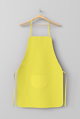 带口袋的空白围裙图片下载