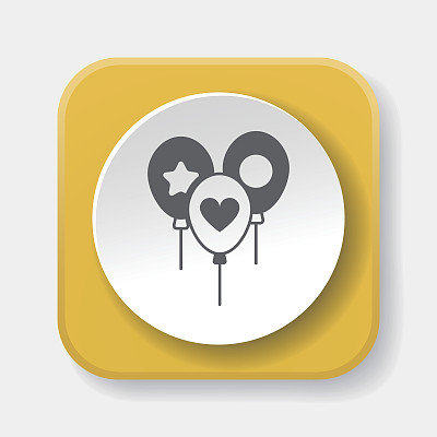 婴儿玩具气球图标图片下载