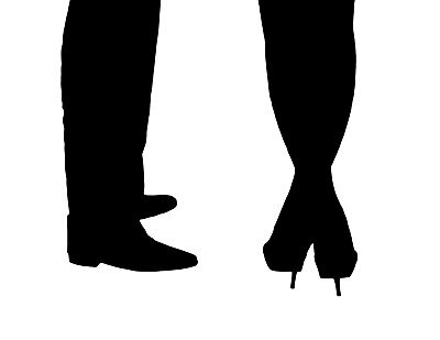 男性和女性腿的轮廓图片下载