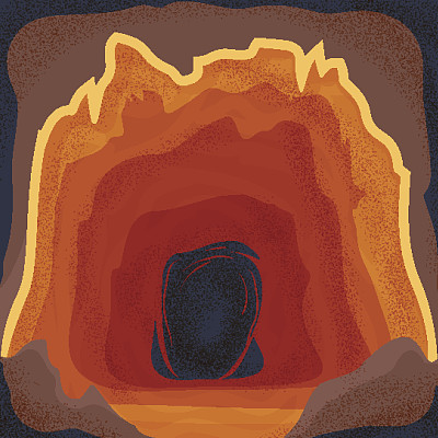 深山洞穴内部景象图片下载