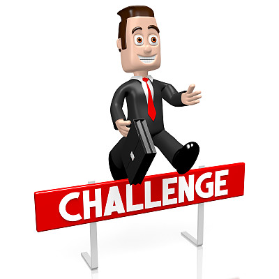 3D障碍，挑战概念图片下载