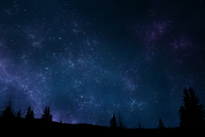 夜空景观素材图片