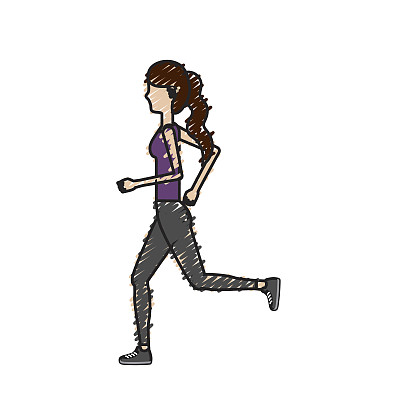 健康女性做运动图片下载