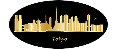 日本东京城市天际线图片下载