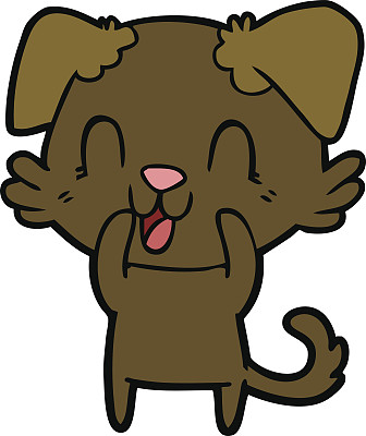 卡通狗笑图片下载