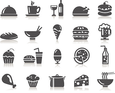 食物和饮料图标图片下载