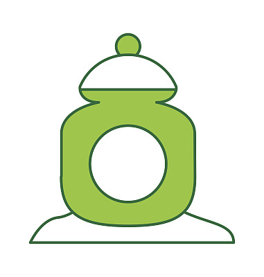 糖罐孤立图标图片下载