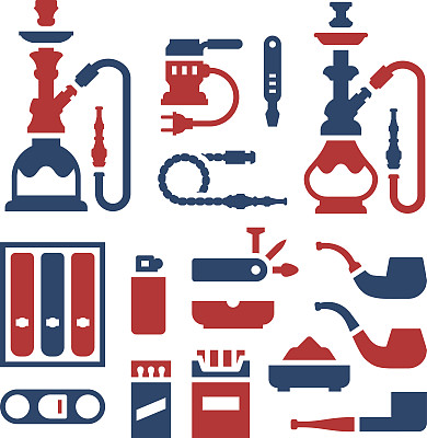 设置吸烟设备的颜色图标图片下载