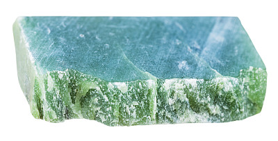 绿软玉宝石孤立石图片下载