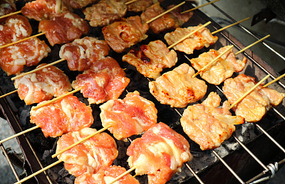 猪肉烤面包图片下载