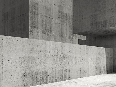 混凝土建筑背景，3d艺术图片下载