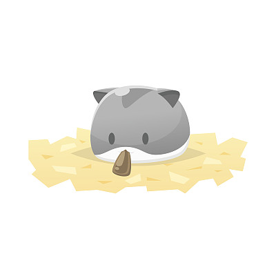 可爱的仓鼠矢量插图图片下载