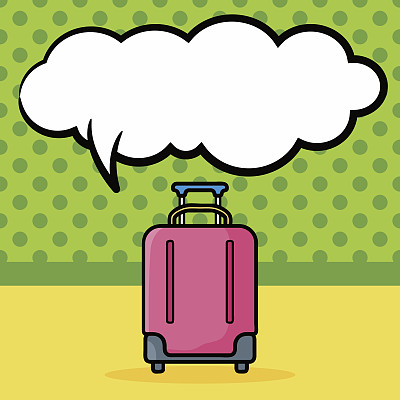 手提箱涂鸦，语音泡泡图片下载