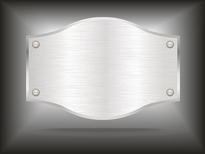 矢量金属钢板与螺丝图片下载