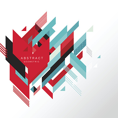 抽象几何，矢量图案和背景图片下载