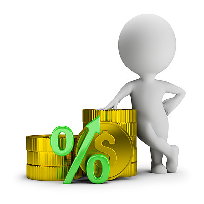 3d小人-存款百分比图片下载