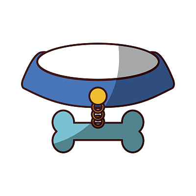 宠物项圈与骨图标图片下载