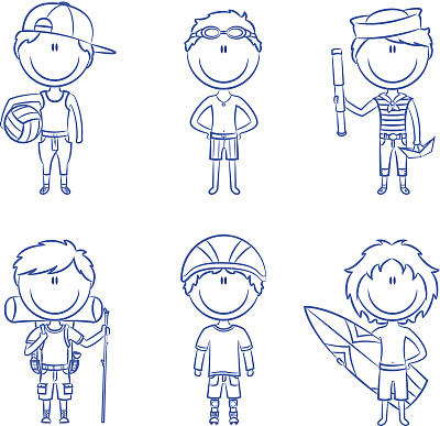 夏天孩子的职业图片下载