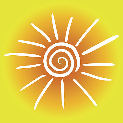 手绘太阳图标图片下载
