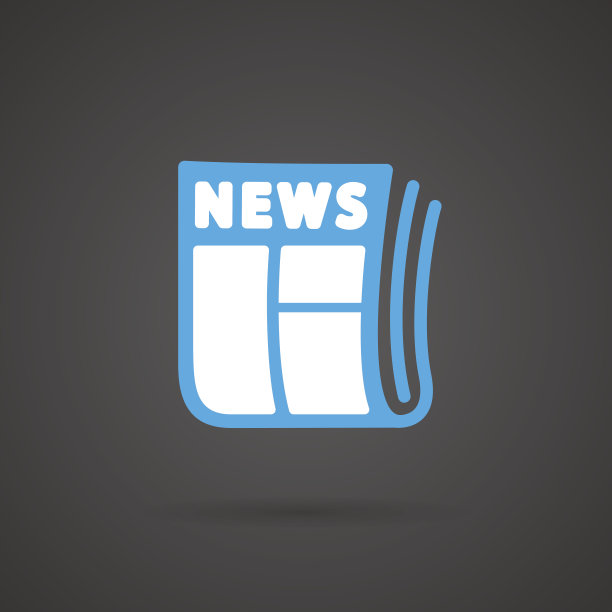 矢量媒体图标-报纸图片下载