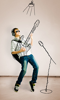 弹奏拉琴图片下载